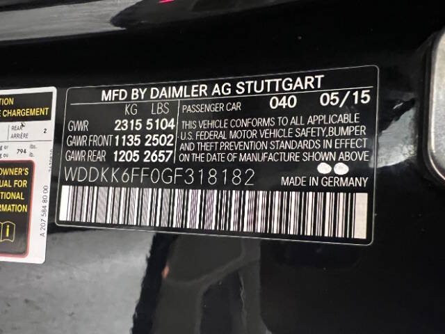 2016 Mercedes-Benz E-Class E 400
