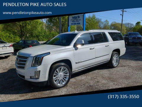 2019 Cadillac Escalade ESV for sale at PENDLETON PIKE AUTO SALES in Ingalls IN