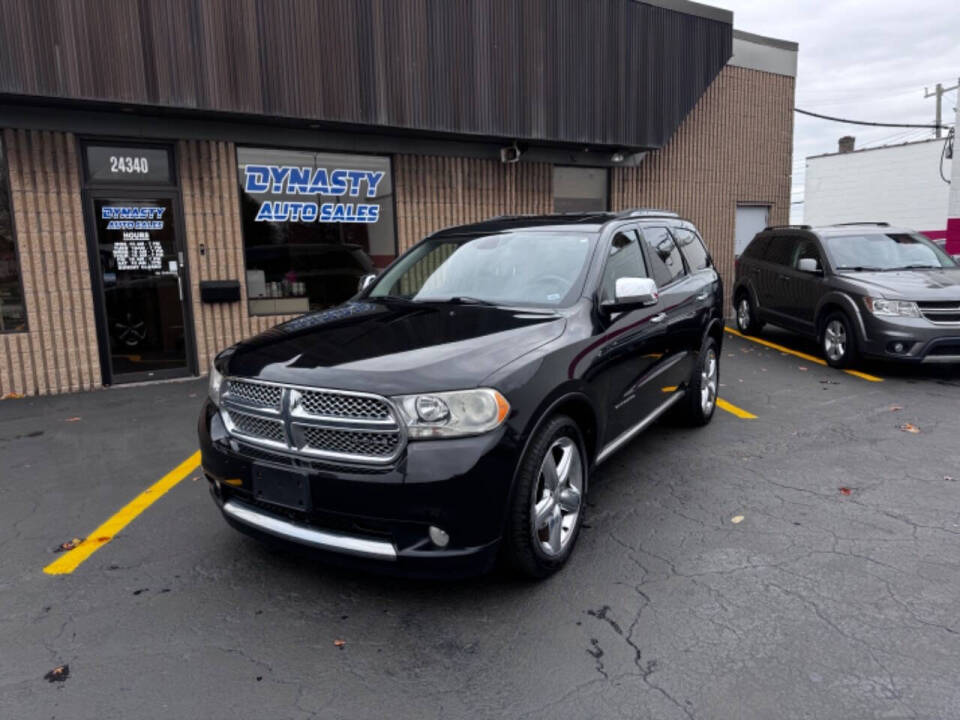 2011 Dodge Durango for sale at Dynasty Auto Sales in Eastpointe, MI