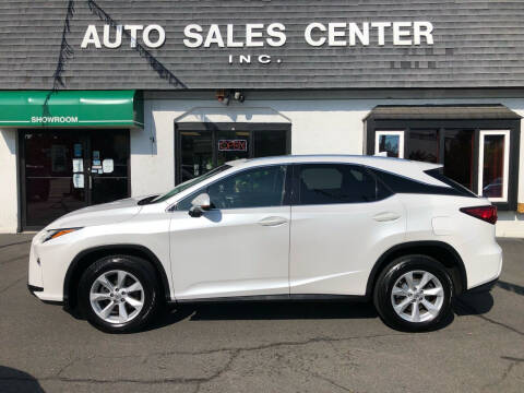 2017 Lexus RX 350 for sale at Auto Sales Center Inc in Holyoke MA