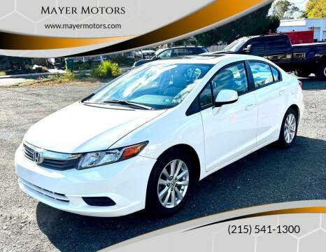 2012 Honda Civic for sale at Mayer Motors in Pennsburg PA