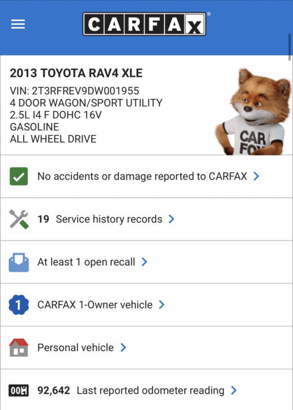 2013 Toyota RAV4 XLE