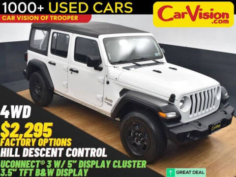 2018 Jeep Wrangler Unlimited for sale at Car Vision of Trooper in Norristown PA