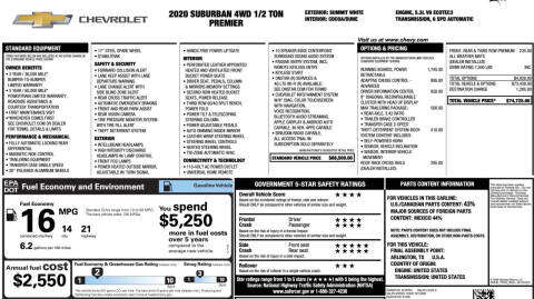 2020 Chevrolet Suburban Premier