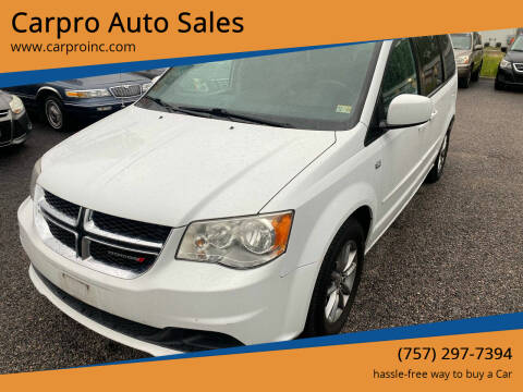 2014 Dodge Grand Caravan for sale at Carpro Auto Sales in Chesapeake VA