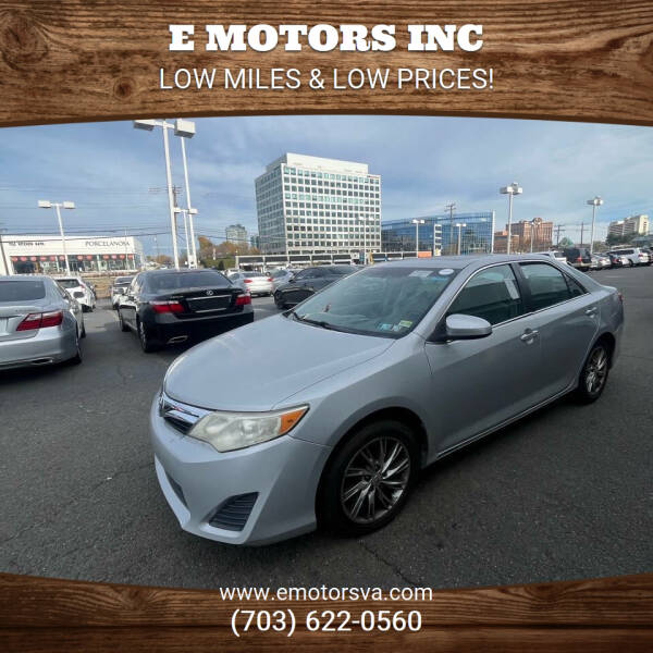 2012 Toyota Camry for sale at E Motors INC in Vienna VA