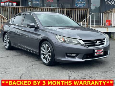 2014 Honda Accord for sale at CERTIFIED CAR CENTER in Fairfax VA