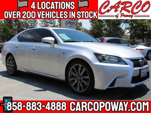 2014 Lexus GS 350 for sale at CARCO SALES & FINANCE - CARCO OF POWAY in Poway CA