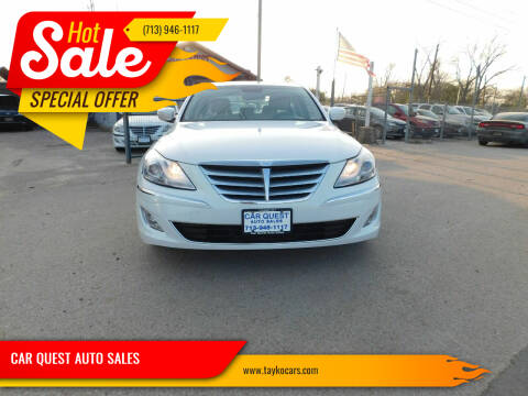 2012 Hyundai Genesis for sale at CAR QUEST AUTO SALES in Houston TX