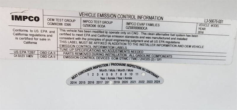 2016 GMC Savana 2500
