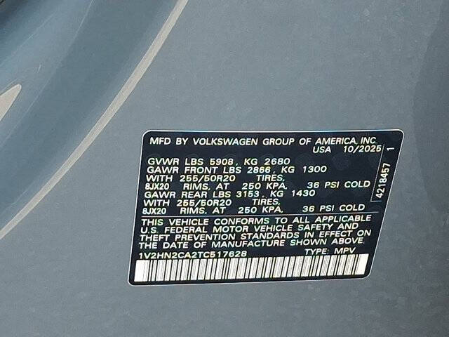 2026 Volkswagen Atlas SE 4Motion