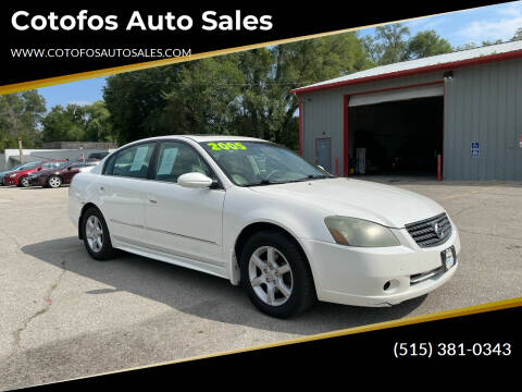 2005 Nissan Altima for sale at Cotofos Auto Sales in Des Moines IA