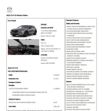 2023 Mazda CX-9 Carbon Edition