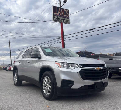 2019 Chevrolet Traverse for sale at LLANOS AUTO SALES LLC in Dallas TX