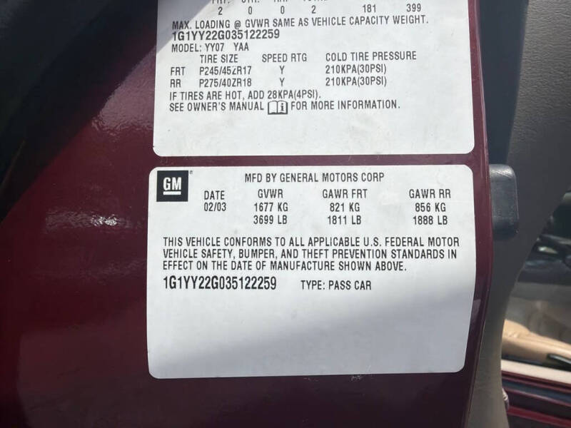 2003 Chevrolet Corvette