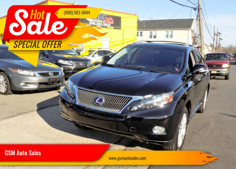 2010 Lexus RX 450h for sale at GSM Auto Sales in Linden NJ
