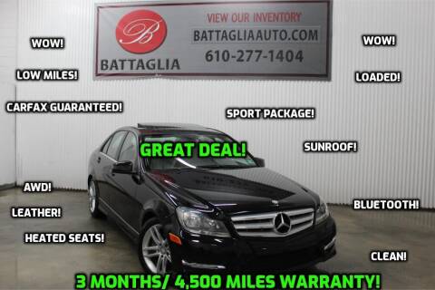 2012 Mercedes-Benz C-Class for sale at Battaglia Auto Sales in Plymouth Meeting PA
