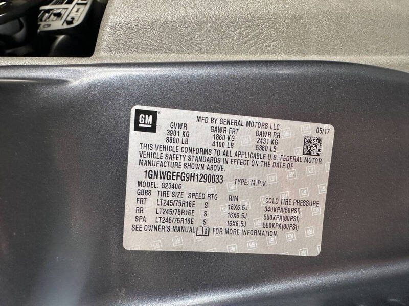 2017 Chevrolet Express LS 2500