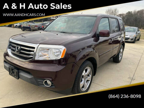 2014 Honda Pilot for sale at A & H Auto Sales in Greenville SC