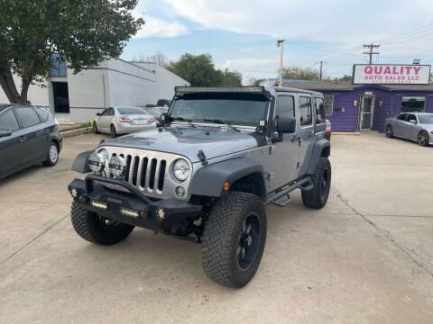 2015 Jeep Wrangler Unlimited for sale at Quality Auto Sales LLC in Garland TX