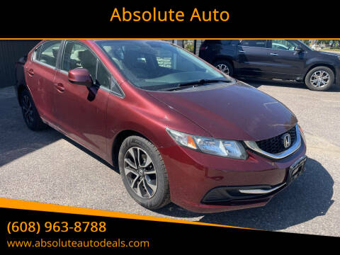 2013 Honda Civic for sale at Absolute Auto in Baraboo WI