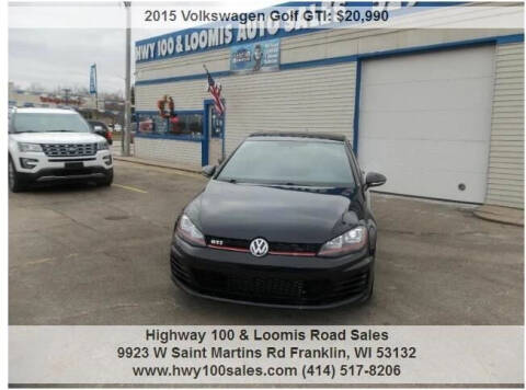 2015 Volkswagen Golf GTI for sale at Highway 100 & Loomis Road Sales in Franklin WI