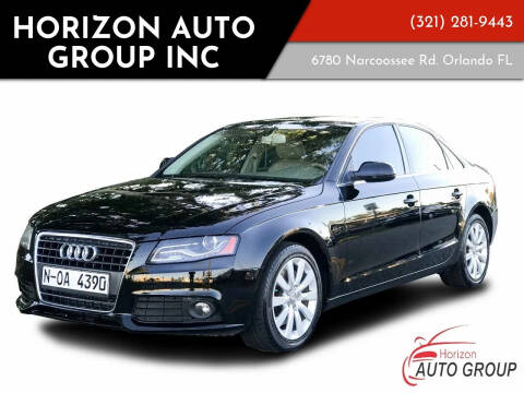 2011 Audi A4 for sale at HORIZON AUTO GROUP INC in Orlando FL