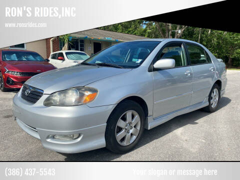 2007 Toyota Corolla for sale at RON'S RIDES,INC in Bunnell FL