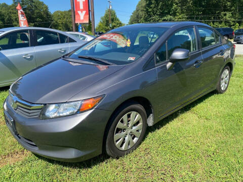2012 Honda Civic for sale at Premier Auto Solutions & Sales in Quinton VA