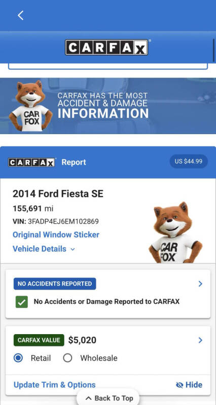 2014 Ford Fiesta SE