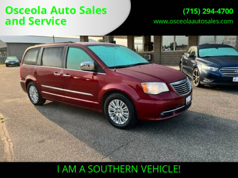 2012 Chrysler Town and Country for sale at Osceola Auto Sales and Service in Osceola WI