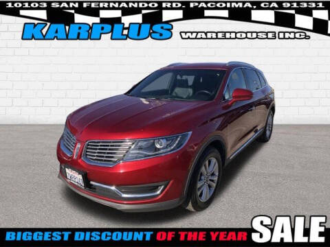 2016 Lincoln MKX for sale at Karplus Warehouse in Pacoima CA