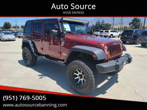 2007 Jeep Wrangler Unlimited for sale at Auto Source in Banning CA