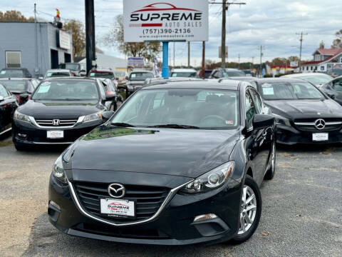 2016 Mazda MAZDA3 for sale at Supreme Auto Sales in Chesapeake VA