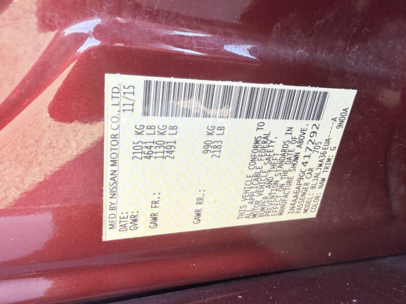 2016 Nissan Maxima 3.5 SV