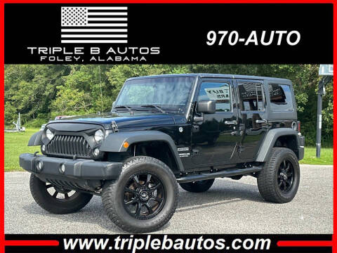 2017 Jeep Wrangler Unlimited for sale at Triple B Autos in Foley AL