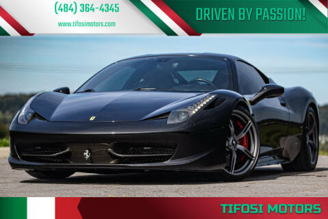 2013 Ferrari 458 Italia for sale at Tifosi Motors in Downingtown PA