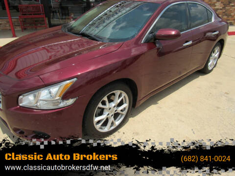 2012 Nissan Maxima for sale at Classic Auto Brokers in Haltom City TX