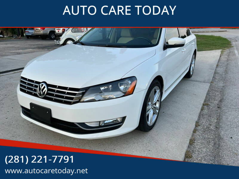 2015 Volkswagen Passat for sale at AUTO CARE TODAY in Spring TX