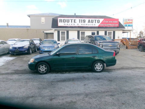 2001 Honda Civic for sale at ROUTE 119 AUTO SALES & SVC in Homer City PA