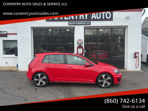 2015 Volkswagen Golf GTI for sale at COVENTRY AUTO SALES & SERVICE LLC in Coventry CT