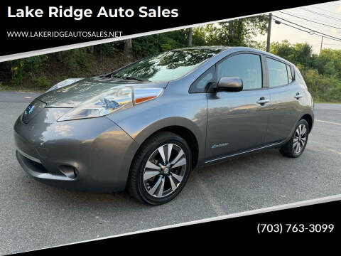 2015 Nissan LEAF for sale at Lake Ridge Auto Sales in Woodbridge VA