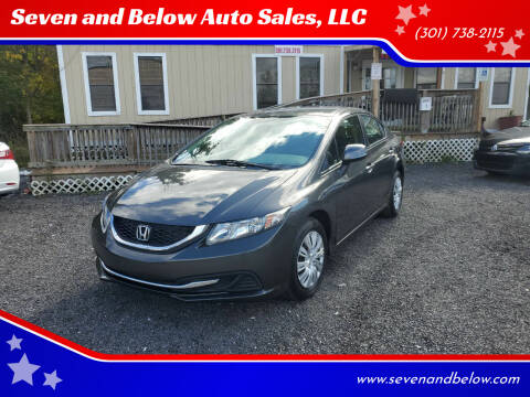 2013 Honda Civic for sale at Seven and Below Auto Sales, LLC in Rockville MD