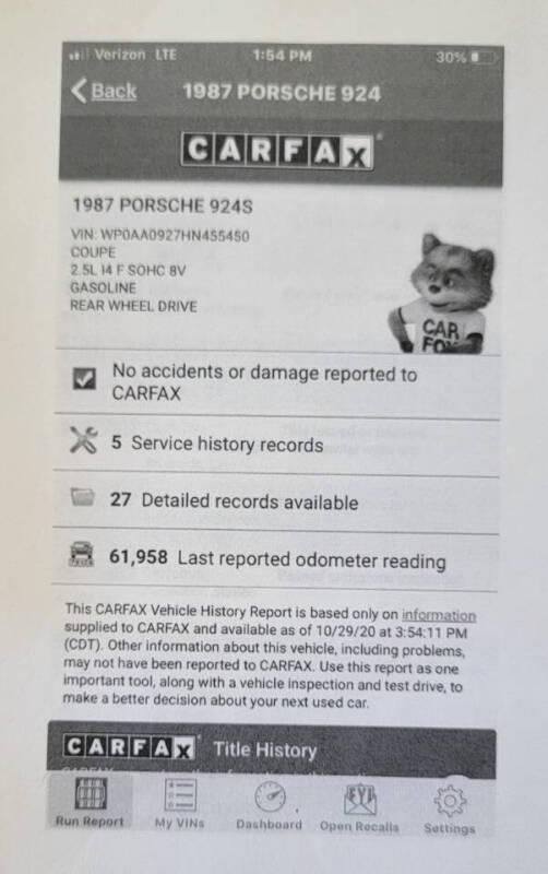 1987 Porsche 924 S