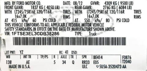 2012 Ford E-Series E-350 SD