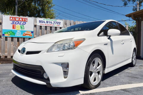 2013 Toyota Prius for sale at ALWAYSSOLD123 INC in Fort Lauderdale FL