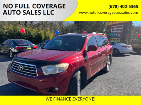 2008 Toyota Highlander for sale at NO FULL COVERAGE AUTO SALES LLC in Austell GA