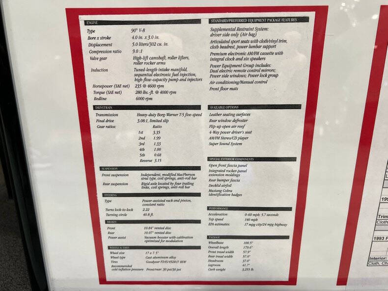 1993 Ford Mustang SVT Cobra