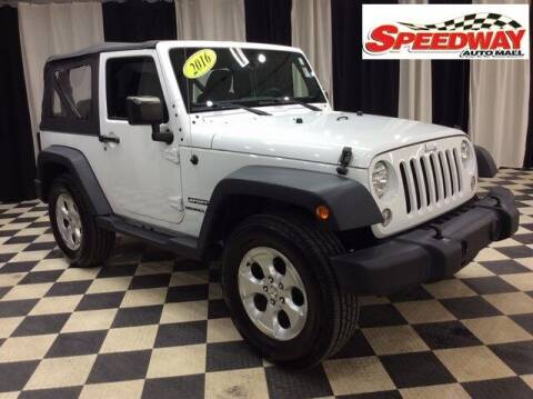 2016 Jeep Wrangler for sale at SPEEDWAY AUTO MALL INC in Machesney Park IL