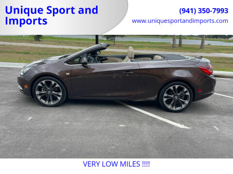 2016 Buick Cascada for sale at Unique Sport and Imports in Sarasota FL